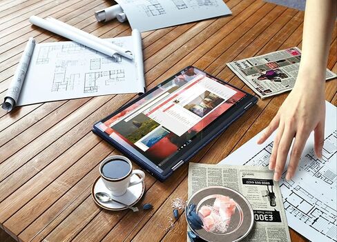 كمبيوتر محمول Lenovo 13.3 بوصة FHD يعمل باللمس، AMD Ryzen 7 5700U (Beat i7-10700)، ذاكرة الوصول العشوائي DDR4 سعة 16 جيجابايت، 1 تيرابايت PCIe SSD، لوحة مفاتيح بإضاءة خلفية، Wi-Fi 6، بلوتوث، Windows 11، حزمة مع JAWFOAL in Kuwait