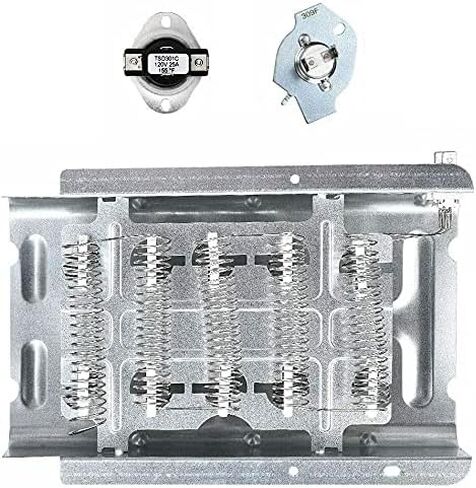Dryer Heating Element Replace For Whirlpool LER4364PQ1 LER5636LT0 LER5636LT1 LER5636LW0 LER5636PQ0 LER5636PT0 LER5636PT1 LER5638AN3 LER5638AW3 LER5644AN2 LER5644AW2 LER5644EQ0 With Thermostat in Saudi Arabia