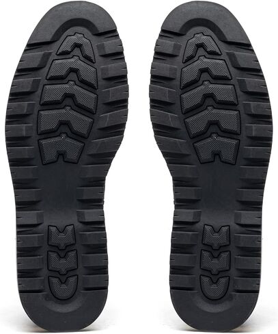 أحذية أوكسفورد للرجال من AMAPO، حذاء كاجوال متوسط ​​الجودة للدراجات النارية للرجال، حذاء رجالي بطول الكاحل برباط علوي وسحاب جانبي in Kuwait