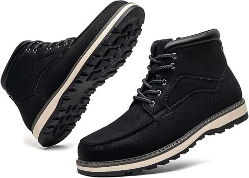 أحذية أوكسفورد للرجال من AMAPO، حذاء كاجوال متوسط ​​الجودة للدراجات النارية للرجال، حذاء رجالي بطول الكاحل برباط علوي وسحاب جانبي in Kuwait