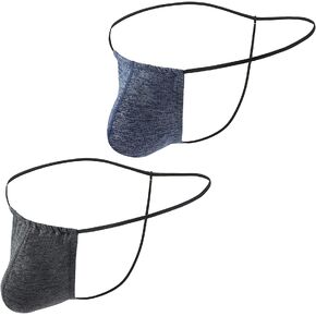 Swbreety Men Breathable Thong Underwear U Convex Pouch Underwear T-Back G-String