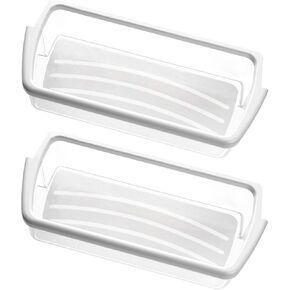2 Pack W10321304 Refrigerator Door Shelf Bin with White Band on top Compatible with Whirlpool Refrigerators - Replaces WPW10321304, AP6019471, 2171046, 2179574, 2179575 in Saudi Arabia