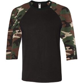 SunAndRain Mens Baseball Shirt 3/4 Sleeve T-Shirt Raglan Plain Jersey Tee in Saudi Arabia