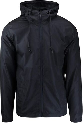 ShirtBANC Men's Windbreaker Jacket Hooded Lightweight Water Resistant Raincoat in Kuwait