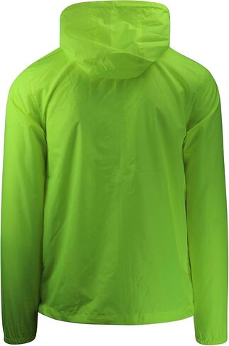 ShirtBANC Men's Windbreaker Jacket Hooded Lightweight Water Resistant Raincoat in Kuwait