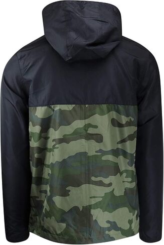 ShirtBANC Men's Windbreaker Jacket Hooded Lightweight Water Resistant Raincoat in Kuwait