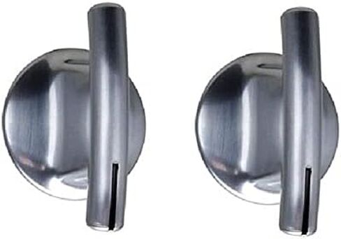 HASMX 2-Pack Stove Burner Knobs Replacement Knobs for Jenn Air Stoves Models JEC8430ADB, JEC8430ADF, JEC8430ADN, JEC8430ADS, 74007918 Chrome Oven Control Knobs, Replace Part Number 74007918 in Saudi Arabia