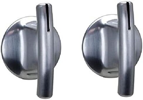 HASMX 2-Pack Stove Burner Knobs Replacement Knobs for Jenn Air Stoves Models JEC8430ADB, JEC8430ADF, JEC8430ADN, JEC8430ADS, 74007918 Chrome Oven Control Knobs, Replace Part Number 74007918 in Saudi Arabia