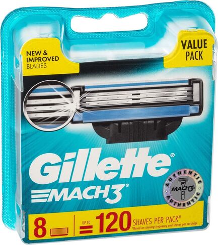 Gillette Mach 3 Razor Refill Cartridges 8 Count in Saudi Arabia
