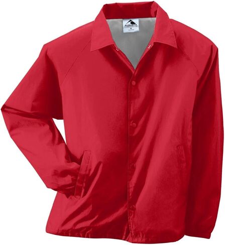 Style 3100 Nylon Coach's Jacket (Lined) - Adult (x-Large, red) in Saudi Arabia