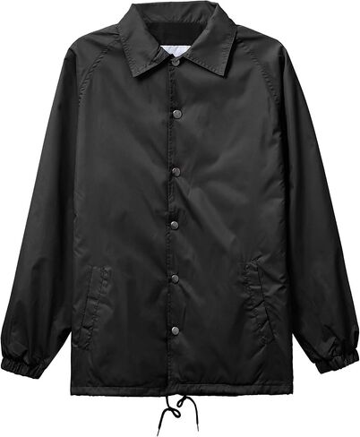 Ma Croix Essentials Mens Premium Coach Jacket Waterproof Lightweight Windbreaker Active Athletic Sportswear in Kuwait