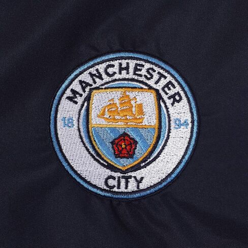 Manchester City FC Gift Mens Shower Jacket Windbreaker Peaked Hood Navy XXL in Kuwait