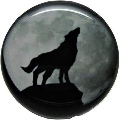Pierced Republic Wolf Howling at The Moon Ear Plugs - Acrylic - Screw-On - New *Pair* - 8 Sizes in Kuwait