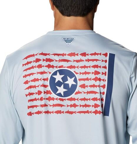 Columbia Men's Terminal Tackle PFG State Fish Flag Ls in Saudi Arabia
