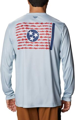 Columbia Men's Terminal Tackle PFG State Fish Flag Ls in Saudi Arabia