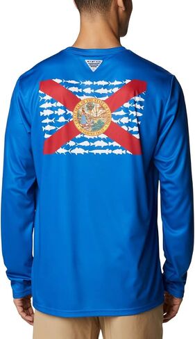 Columbia Men's Terminal Tackle PFG State Fish Flag Ls in Saudi Arabia