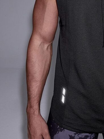 Verdusa Men's Sleeveless Hooded Tank Top Workout Hoodies Shirts in Kuwait