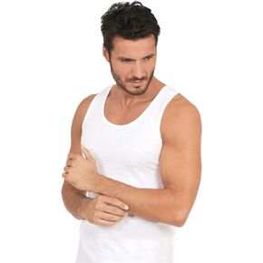 MaRe Luxury Italian Underwear 100% Mako Cotton Men's Sleeveless Shirt Muscle Tank Top. Proudly Made in Italy. in Saudi Arabia