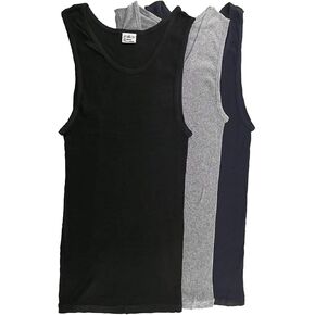 | Men's 100% Cotton Multipack Classic Rib Tank Top A-Shirts in Kuwait