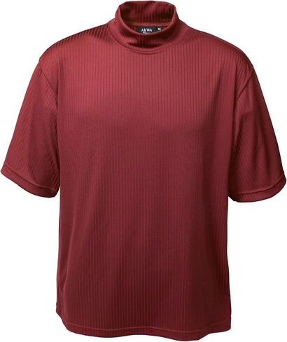 Akwa Men's Short Sleeve Dry Wicking Mock Turtleneck T-Shirt Shirt Made in USA in Kuwait