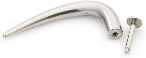 Disturbed Labret Piercing Jewelry Nitches Included14 Gauge Thickness Length 10mm 3/8" Surgical Steel Comfortable Durable Hypoallergenic Nickel-Free in Saudi Arabia