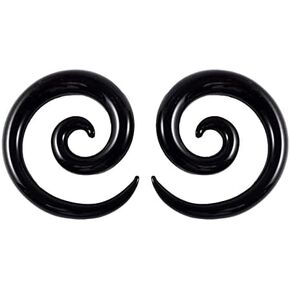 YOFANST Glass Spiral Snail Tapers Plug Ear Gauges 4G-14mm Multicolor Twist Stretchers Piercing Jewelry in Saudi Arabia
