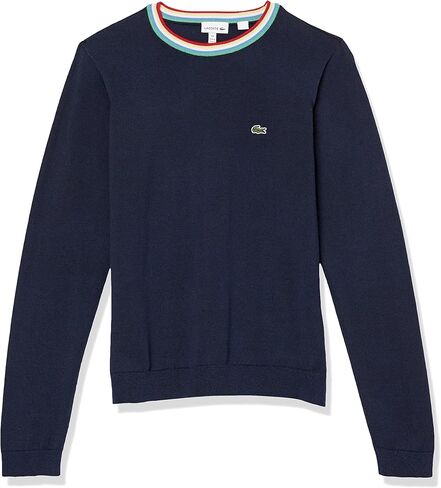 Lacoste Men's Long Sleeve Semi-Fancy Crewneck Sweater in Kuwait