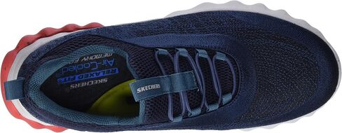 Skechers Mens Relaxed Fit Voston Reever Blue Lifestyle Sneakers Shoes 13 in Saudi Arabia