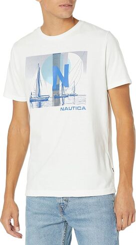 بولو Nautica الرجالي ذو المقاس الكلاسيكي المطبوع in Saudi Arabia