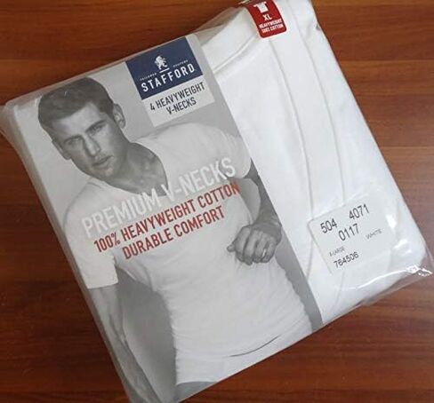 ستافورد 4 قطع. تي شيرت ثقيل الوزن بياقة على شكل حرف V in Kuwait