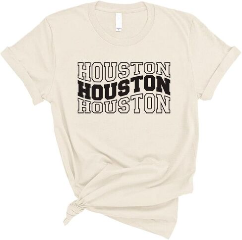 TeesAndTankYou Wavy Houston Shirt Unisex in Kuwait