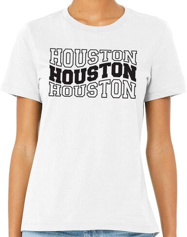 TeesAndTankYou Wavy Houston Shirt Unisex in Kuwait
