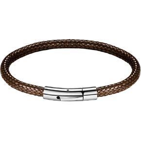 FOCALOOK Mens Braided Bracelet, Free Customized Beads/Clasp, Waterproof Soft Brown/Black Wax Rope Bracelet for Men,18/20/22CM (with Gift Box) in Saudi Arabia
