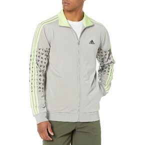 adidas Men's Warm-up Tricot Regular Badge of Sport Track Jacket