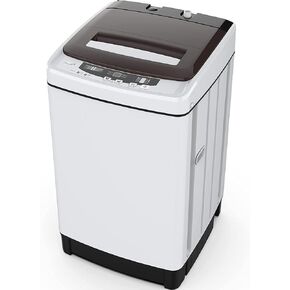 غسالة كوميو المحمولة الأوتوماتيكية سعة 1.5 قدم مكعب، غسالة مدمجة سعة 11 رطلًا مع 8 برامج و10 مستويات للمياه | شاشة LED| وظيفة قفل الأطفال| توفير المساحة للشقق والمساكن والمركبات الترفيهية in Kuwait