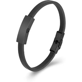 shajwo Cremation Jewelry Urn Leather Bracelet for Ashes for Women Men Memorial Keepsake Cuff Bracelet for Ashes in Saudi Arabia
