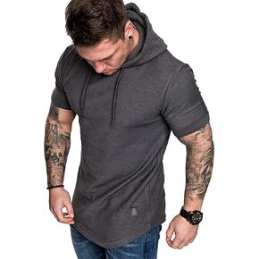Cot-Oath Mens Workout Sweatshirt Athletic Hoodies - Stylish Gym Running Hoodies Lightweight Pullover