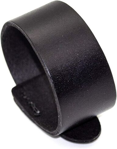 Mgutillart Punk Alloy Buckle Cuff Wristband Wide Leather Bracelet in Saudi Arabia