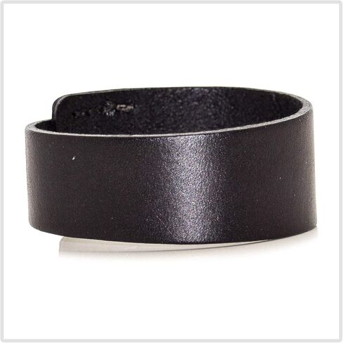 Mgutillart Punk Alloy Buckle Cuff Wristband Wide Leather Bracelet in Saudi Arabia