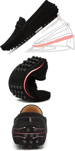أحذية Go Tour الرجالية Penny Loafers بدون كعب للقيادة سهلة الارتداء وأحذية القوارب in Kuwait