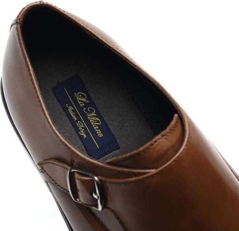 La Milano Men Dress Shoes Lace Up Oxford Classic Plain Toe Modern Formal Leather Shoes for Men in Kuwait