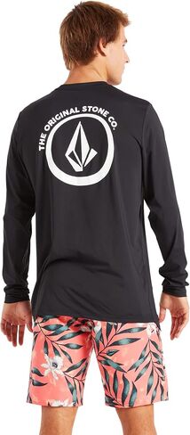 Volcom Men's Standard Taunt UPF 50+ Long Sleeve Loose Fit Rashguard in Saudi Arabia