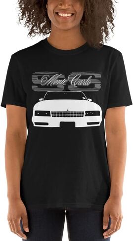 Retro 80s Chevy Monte Carlo SS American Classic Car Short-Sleeve Unisex T-Shirt in Saudi Arabia