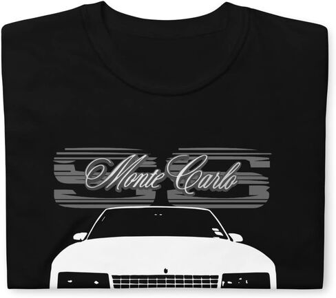 Retro 80s Chevy Monte Carlo SS American Classic Car Short-Sleeve Unisex T-Shirt in Saudi Arabia