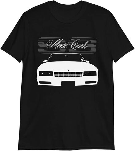 Retro 80s Chevy Monte Carlo SS American Classic Car Short-Sleeve Unisex T-Shirt in Saudi Arabia