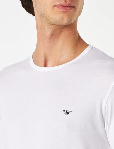 Emporio Armani Men's Pure Cotton Eagle Logo Long Sleeve Regular Fit T-Shirt in Saudi Arabia