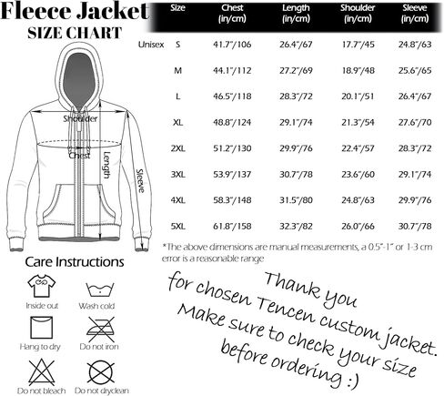 Tencen Custom Fleece Hooded Jacket Design Your Own 2 Side Print Front Back Thick Winter Warm Thermal Zip up Hoodie in Saudi Arabia