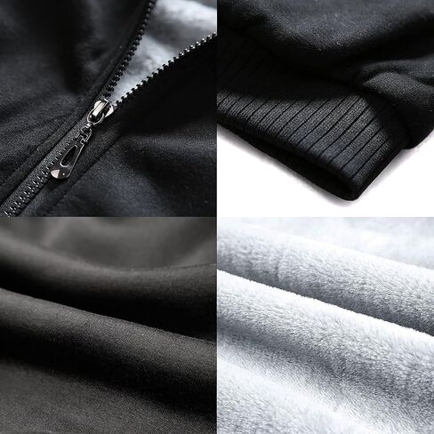 Tencen Custom Fleece Hooded Jacket Design Your Own 2 Side Print Front Back Thick Winter Warm Thermal Zip up Hoodie in Saudi Arabia