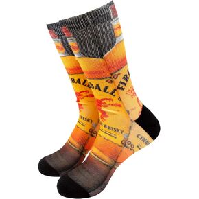 Fireball Whiskey Bottle Print Socks in Saudi Arabia
