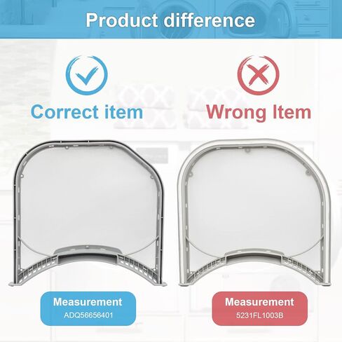 Compatible Lint Filter for LG DLE3050W LG DLEX3470W LG DLEX4070W LG DLEX4270V LG DLEX4270W Dryer's in Saudi Arabia